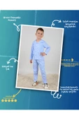 Lemoon Çizgili Düğmeli Çocuk Pijama Takımı C83294 - 2