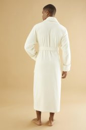 Uzun Şalyaka Triga Bambu Cotton Erkek Bornoz - 12