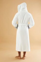 NATİONAL 77 Nakış Triga Bukle  Bambu Cotton Erkek Bornoz - 11