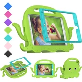 İpad 10,2-105 Ahtapot Tutmalı Yumuşak Standlı Silikon Çocuk Tablet Kılıfı - 4