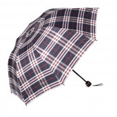 Marlux Kadın Şemsiye Bordo Lacivert Ekoseli Şemsiye - 1