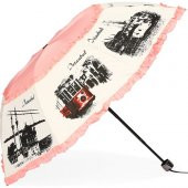 Almera Pembe İstanbul Konseptli Katlanır Şemsiye thumbnail 2