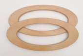 Angel Çanta Aksesuar Oval 9x19.5 cm Açık Ahşap Renk Ahşap Çanta Sapı - 1
