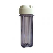 Watermanya 10'' Su Arıtma Cihazı Housing Filtre Kabı - Çift Conta (Açık Kasa Uyumludur) - Şeffaf - 1