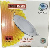 NisaLuce 6W Sıva Altı Led Panel 6500K - 3