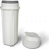 RO Beyaz Husing 10" İnç Beyaz Filtre Kabı 1/4” (Çift O-Ring) Ters Ozmoz İçin thumbnail 1