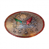 Safir BAKIR DUVAR TABLOSU ÖZEL EL İŞLEMELİ BAKIR TABLOSU 40 CM TUĞRA MODEL BİREBİR EL İŞLEMELİ A++ - 1