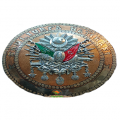 Safir Bakır Duvar Tablosu Özel Tam Elişlemeli 50 Cm Ebatlı Bakır Tablo Osmanlı Arması Model A 50 CM BAKIR TABLO - 3