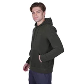 Alpinist Cliff Erkek Kapşonlu Polar Haki (600509) - 5
