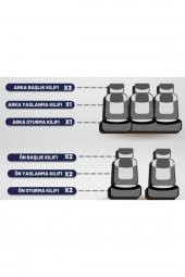 Volkswagen Golf (1,2,3,4,5) Logolu Oto Koltuk Kılıfı Golf Koltuk Kılıfı Golf Kılıf thumbnail 2