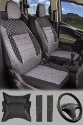 Geely Emgrand Gofrajlı Oto Koltuk Logolu Kılıfı Seti thumbnail 1