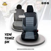 GOFRAJLI OTO KOLTUK KILIFI  BOYUN YASTIĞI KEMER KONFORU DİREKSİYON KILIFI AVANTAJLI SET - 3