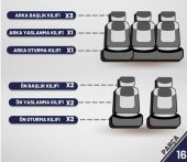 Modern Garaj Hyundaı Accent Era, Admire, Milenyum Uyumlu Gofrajlı Oto Koltuk  Kılıfı Seti thumbnail 5