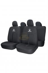 Modern Garaj Renault Clio 1-2-3-4, Symbol Uyumlu Oto Koltuk Kılıfı Seti EkoSport Siyah thumbnail 1