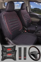 Modern Garaj Chevrolet Aveo, Kalos lacetti, cruze Uyumlu Gofrajlı Koltuk Kılıfı Seti - 2