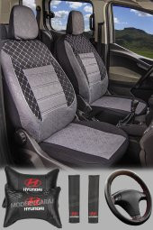ModernGaraj Hyundaı Getz, Accent Era, Admire, Milenyum Uyumlu Gofrajlı Oto Koltuk Kılıfı GofSet thumbnail 1