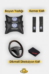 Modern Garaj Volkswagen Golf, Polo, Bora Gofrajlı Oto Koltuk  Kılıfı Seti GofSetgri thumbnail 5