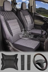 Modern Garaj Seat Leon, İbiza, Cordoba, Toledo Uyumlu Gofrajlı Oto Kılıf Seti - 1