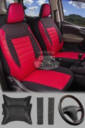 Modern Garaj Seat Leon, İbiza, Cordoba, Toledo Uyumlu Gofrajlı Oto Kılıf Seti thumbnail 1
