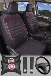 Modern Garaj Fiat Tempra Gofrajlı Oto Koltuk Logolu Kılıfı Seti thumbnail 2