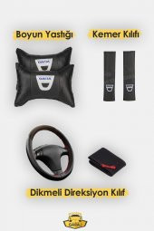 ModernGaraj Dacia Duster, Sandero, Logan, Solenza Uyumlu Yastık Kemer Gof Oto Koltuk KılıfSeti - 2