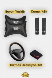 Modern Garaj Kıa Gofrajlı Oto Koltuk Logolu Kılıfı Seti thumbnail 5