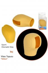 Silikon Vites Topuzu Kılıfı Krem - 1