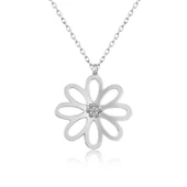 Gümüş Çiçek Bayan Kolye  SL3760 thumbnail 1
