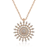 Gümüş Güneş Kolye SL3808 thumbnail 1