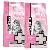 CatPlus Bebek Pudralı Kedi Kumu 10 Lt x 2 Adet - 1