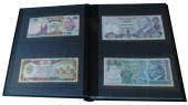 Leuchtturm Asitsiz Lüks Kağıt Para Albümü, Siyah Zemin, - 5