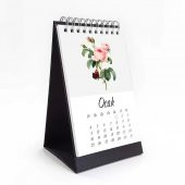 Vintage Çiçekli Masa Takvimi - 1