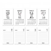 Haftalık Planlayıcı Masa Takvimi - Kediler - 3