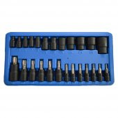 Brio Torx (Tork) Lokma Seti 1/2 1/4 3/8 25 Parça T8-T60 / E4 - E22 - 1