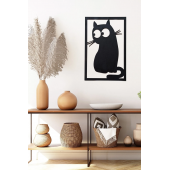 Kedi Desenli Duvar Dekoru - 1