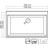 REAL STONE K003 DIDYMA 58 GRANİT EVİYE SİYAH 76.5 x 50 Cm Tezgah Üstü - 2
