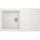 REAL STONE P015 LAODİKYA 100 XL BEYAZ GRANİT EVYE Tezgah Üstü 100x50 Cm - 1