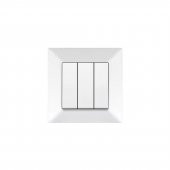 Ovivo Beyaz Üçlü Anahtar M+K - 1