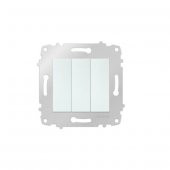 Ovivo Beyaz Üçlü Anahtar M+K - 2