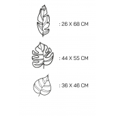 3lü Yapraklar Duvar Dekoru thumbnail 2