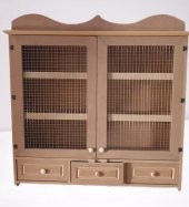Hobi ADN 90258 Dekoratif Telli Dolap Terek Ahşap MDF Ham CNC Kesim Model El yapım - 1