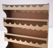 Hobi ADN 90257 Dekoratif Rafterek Dolap CNC Kesim Ahşap MDF HAM MODEL El Yapım - 1