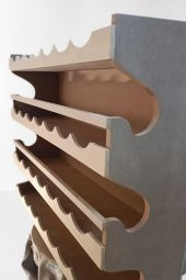 Hobi ADN 90257 Dekoratif Rafterek Dolap CNC Kesim Ahşap MDF HAM MODEL El Yapım - 2