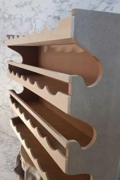 Hobi ADN 90257 Dekoratif Rafterek Dolap CNC Kesim Ahşap MDF HAM MODEL El Yapım - 8