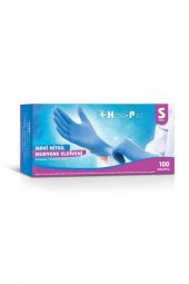 Haspet Mavi Pudrasız Nitril Eldiven - Small - 1