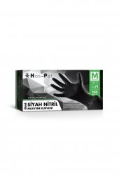 Siyah Nitril Eldiven Lü Paket  M Beden - 1
