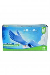 Haspet Nitril Mavi Eldiven 100 Adet Medıum Boy - 1