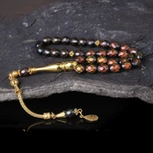 RENK DEĞİŞTİREN HİS TAŞLI 925 AYAR GÜMÜŞ ALTIN KAPLAMA PÜSKÜLLÜ thumbnail 3