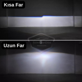 Universal 2.5 Bi-xenon Far Merceği Uzun Kısa Projektör Lens Bixenon Şeffaf Lens Profesyonel Seri 2 Adet Gümüş - 6