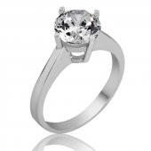 Gümüş Tek Taş Bayan Yüzük  SL2679 thumbnail 1